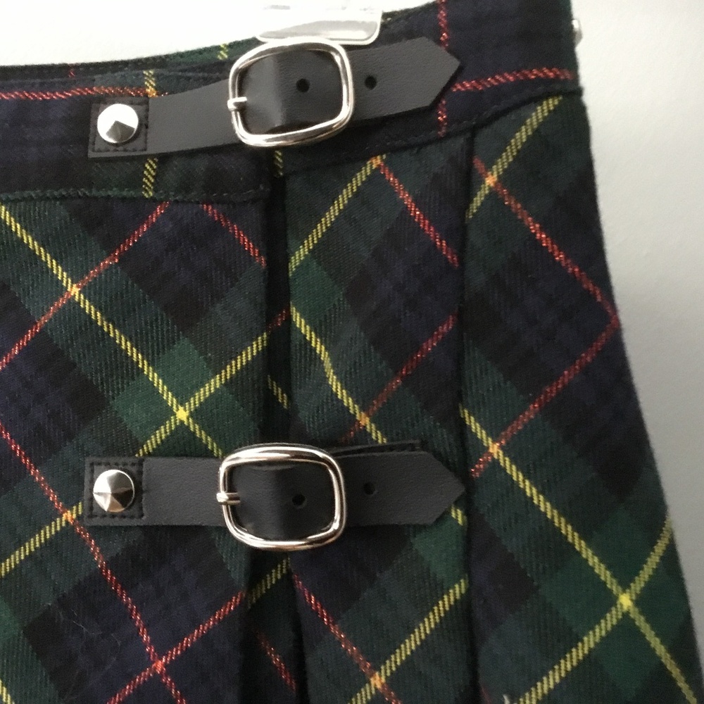 Limited Too Green Plaid Pleated St Patrick’s Day Skirt Kilt Size 3 NWT - Picture 2 of 4